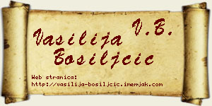 Vasilija Bosiljčić vizit kartica